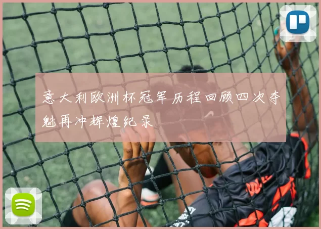 意大利欧洲杯冠军历程回顾四次夺魁再冲辉煌纪录